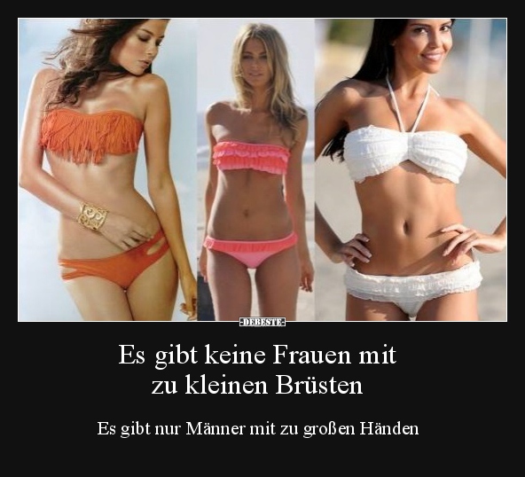 Es gibt keine Frauen mit zu kleinen Brüsten.. - Lustige Bilder | DEBESTE.de