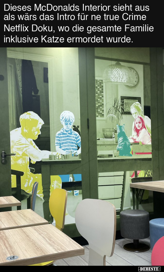 Dieses McDonalds Interior sieht aus als wärs das Intro für.. - Lustige Bilder | DEBESTE.de