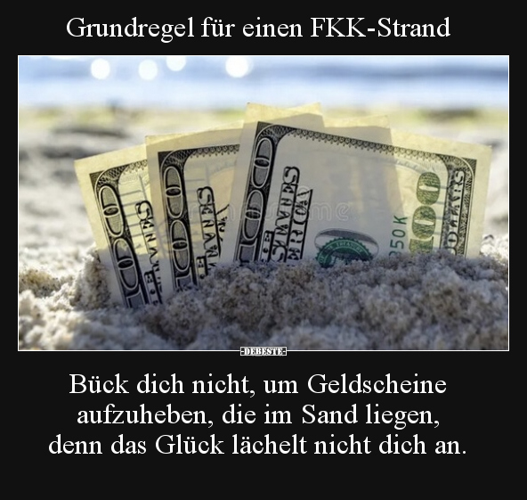 Grundregel für einen FKK-Strand.. - Lustige Bilder | DEBESTE.de