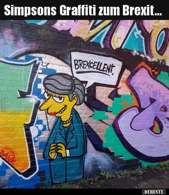 Simpsons Graffiti zum Brexit... - Lustige Bilder | DEBESTE.de
