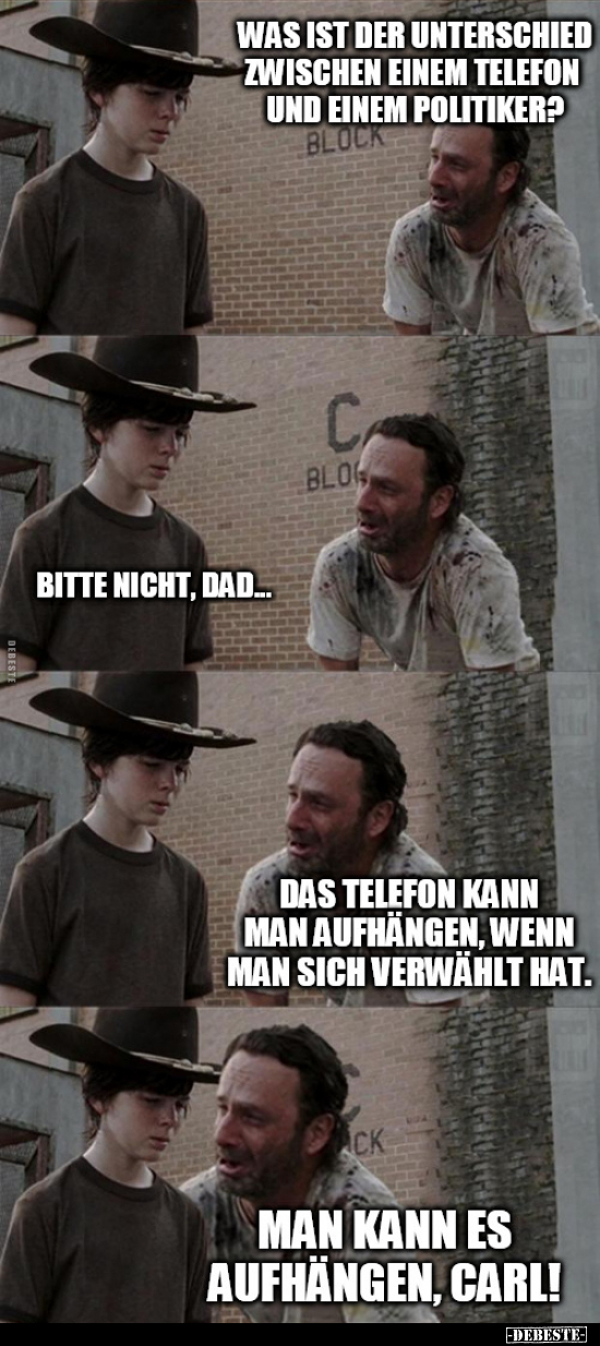 Unterschied zwischen einem Telefon und einem Politiker?.. - Lustige Bilder | DEBESTE.de