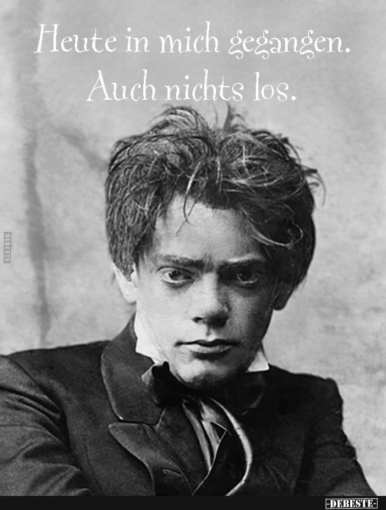 Zitat vom jungen Karl Valentin - Lustige Bilder | DEBESTE.de