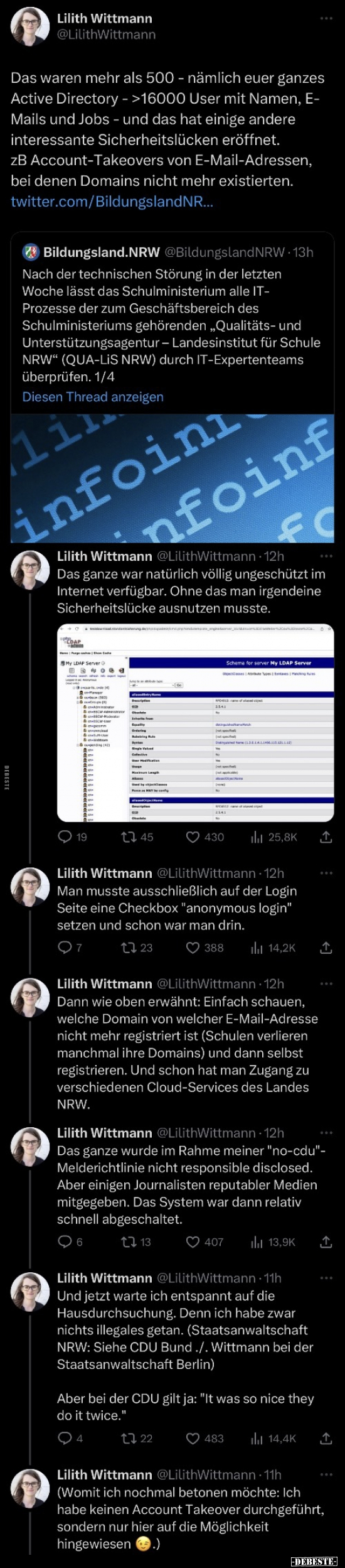 Lilith Wittmann: Das waren mehr als 500 - nämlich euer.. - Lustige Bilder | DEBESTE.de