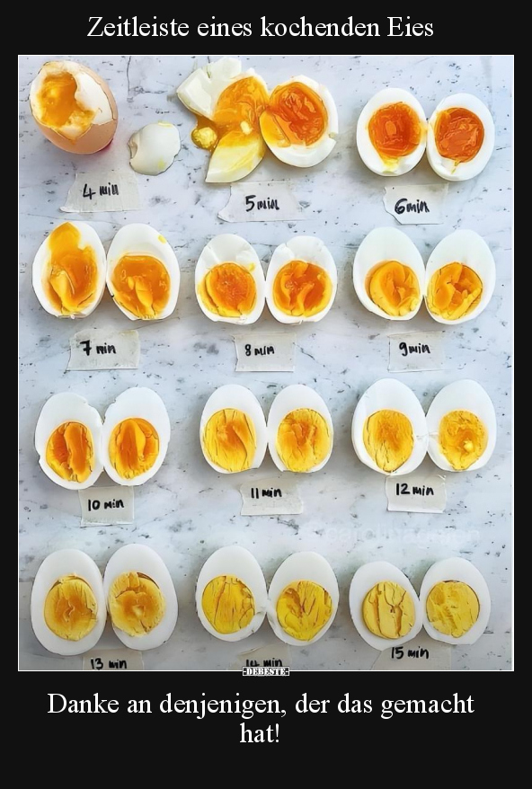Zeitleiste eines kochenden Eies... - Lustige Bilder | DEBESTE.de