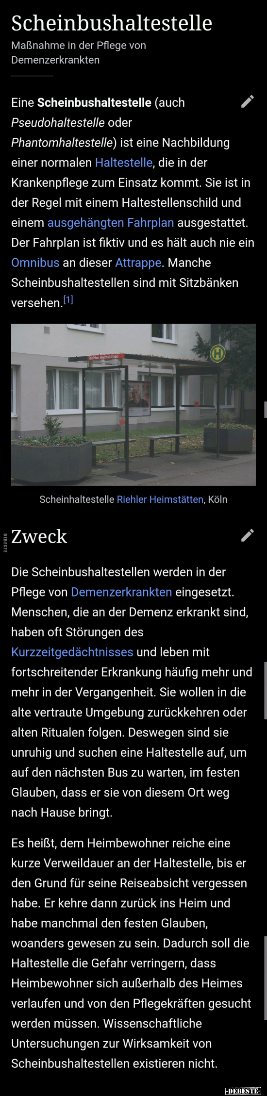 Scheinbushaltestelle.. - Lustige Bilder | DEBESTE.de