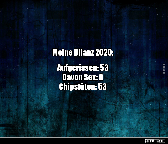 Meine Bilanz 2020: - Lustige Bilder | DEBESTE.de