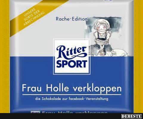 Ritter Sport - Frau Holle verkloppen - Lustige Bilder | DEBESTE.de