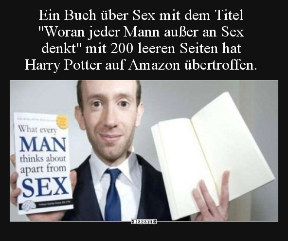 Ein Buch über S*ex mit dem Titel "Woran jeder Mann außer an.." - Lustige Bilder | DEBESTE.de