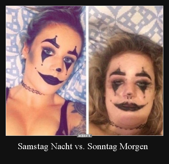 Samstag Nacht vs. Sonntag Morgen.. - Lustige Bilder | DEBESTE.de