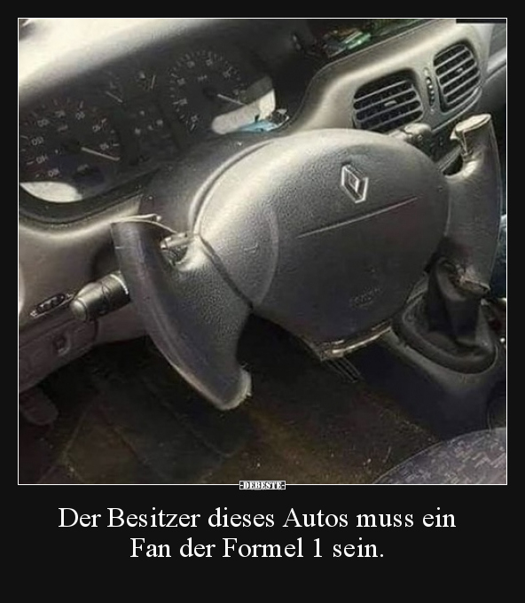 Der Besitzer dieses Autos muss ein Fan der Formel 1 sein... - Lustige Bilder | DEBESTE.de