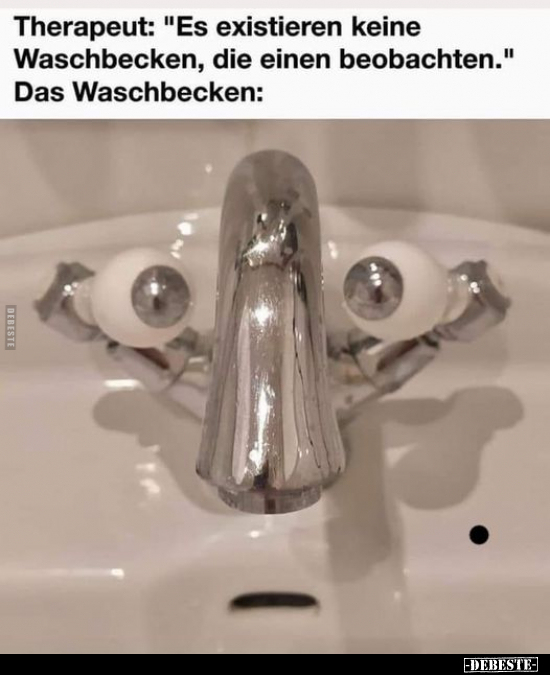 Therapeut: "Es existieren keine Waschbecken, die einen.." - Lustige Bilder | DEBESTE.de