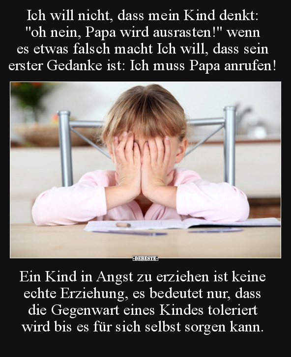 Ich will nicht, dass mein Kind denkt: "oh nein, Papa wird.." - Lustige Bilder | DEBESTE.de