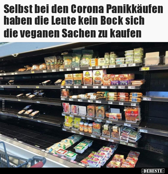 Selbst bei den Corona Panikkäufen haben die Leute kein Bock.. - Lustige Bilder | DEBESTE.de