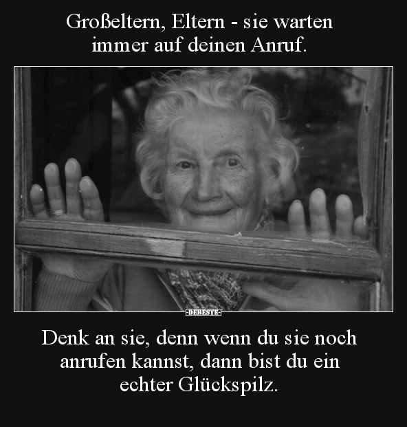 Großeltern, Eltern - sie warten immer auf deinen Anruf... - Lustige Bilder | DEBESTE.de