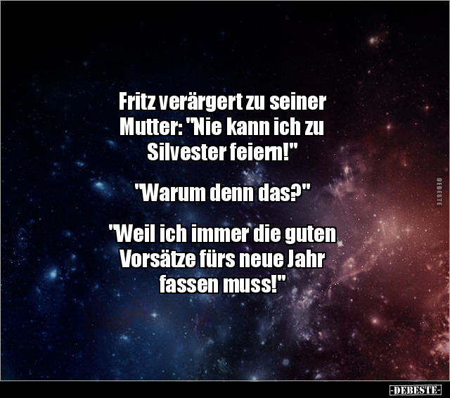 Fritz verärgert zu seiner Mutter: "Nie kann ich zu.." - Lustige Bilder | DEBESTE.de