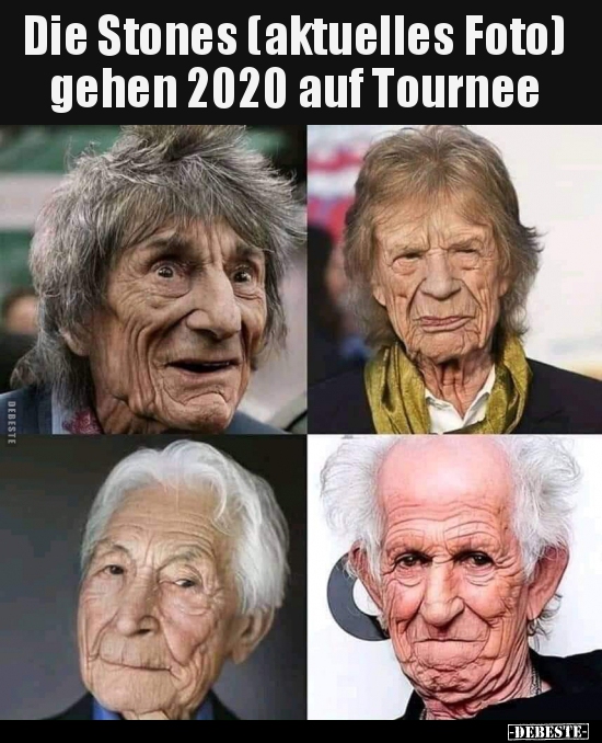 Die Stones (aktuelles Foto) gehen 2020 auf Tournee.. - Lustige Bilder | DEBESTE.de