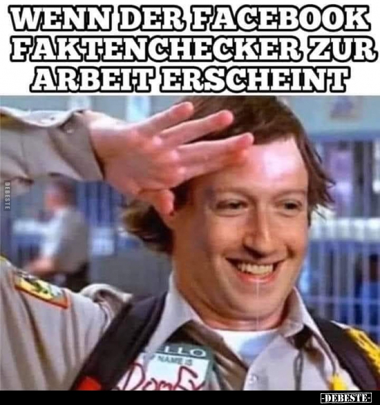 Wenn der Facebook Faktenchecker zur Arbeit erscheint... - Lustige Bilder | DEBESTE.de
