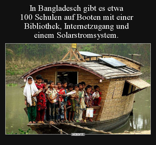 In Bangladesch gibt es etwa 100 Schulen auf Booten mit.. - Lustige Bilder | DEBESTE.de