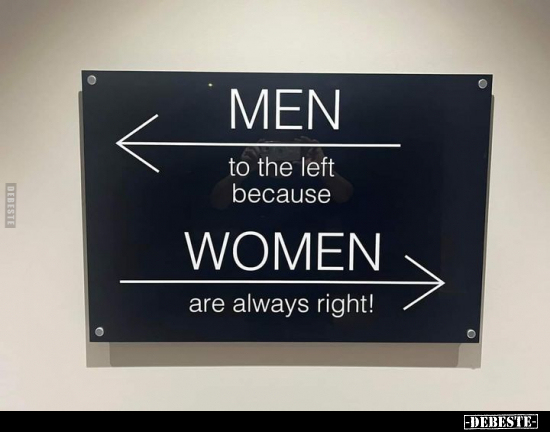 MEN to the left because.. - Lustige Bilder | DEBESTE.de