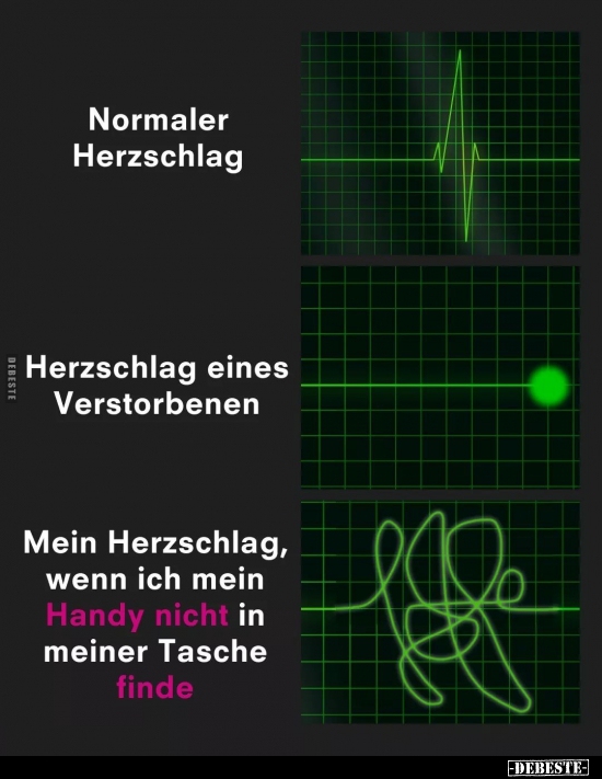 Normaler Herzschlag / Herzschlag eines Verstorbenen.. - Lustige Bilder | DEBESTE.de