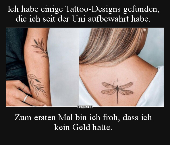 Ich habe einige Tattoo-Designs gefunden, die ich seit der.. - Lustige Bilder | DEBESTE.de