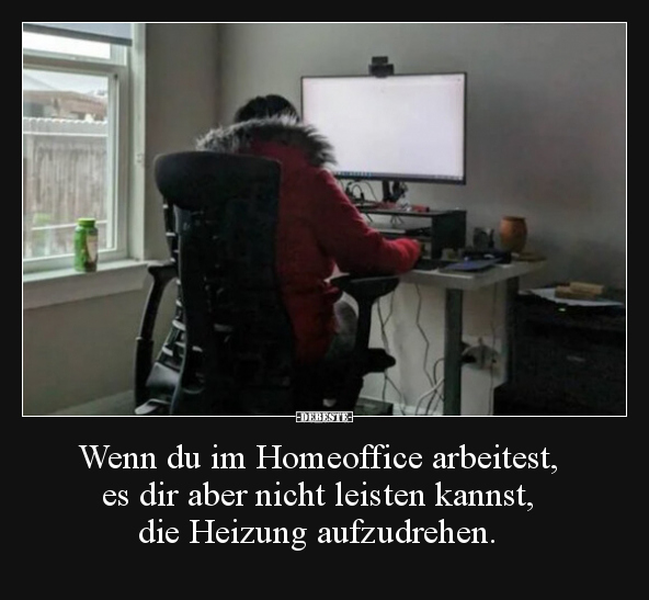 Wenn du im Homeoffice arbeitest, es dir aber nicht.. - Lustige Bilder | DEBESTE.de