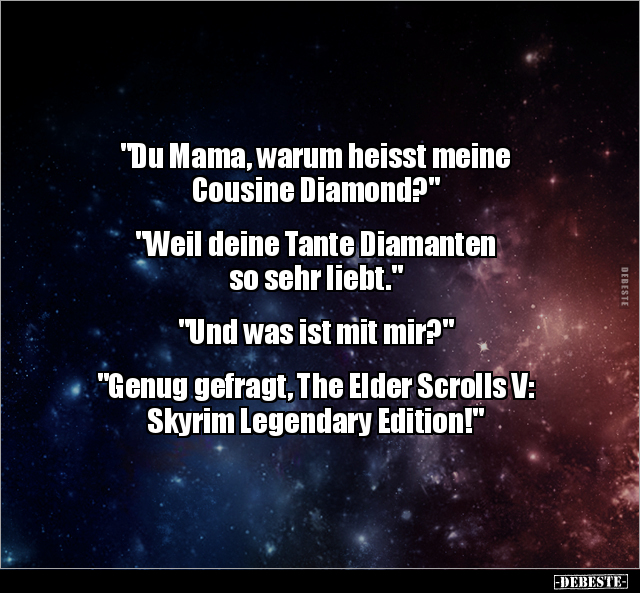 "Du Mama, warum heisst meine Cousine Diamond?".. - Lustige Bilder | DEBESTE.de