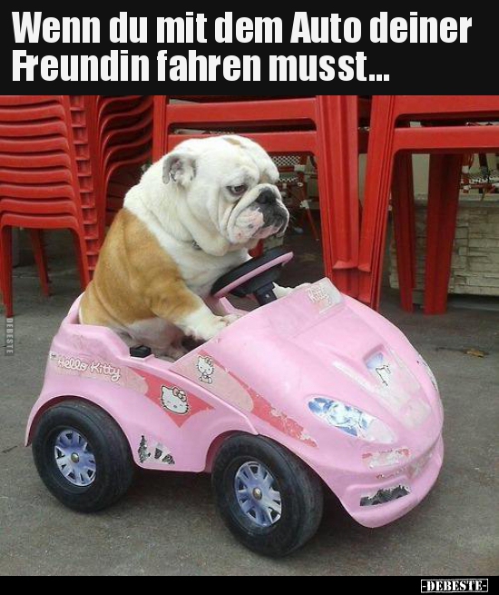 Wenn du mit dem Auto deiner Freundin fahren musst... - Lustige Bilder | DEBESTE.de