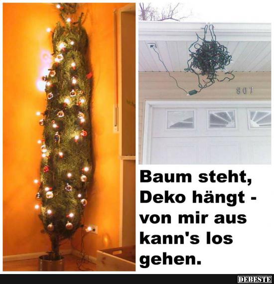 Baum steht, Deko hängt.. - Lustige Bilder | DEBESTE.de