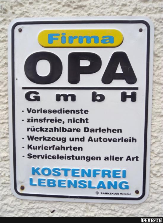Firma Opa GmbH - Lustige Bilder | DEBESTE.de