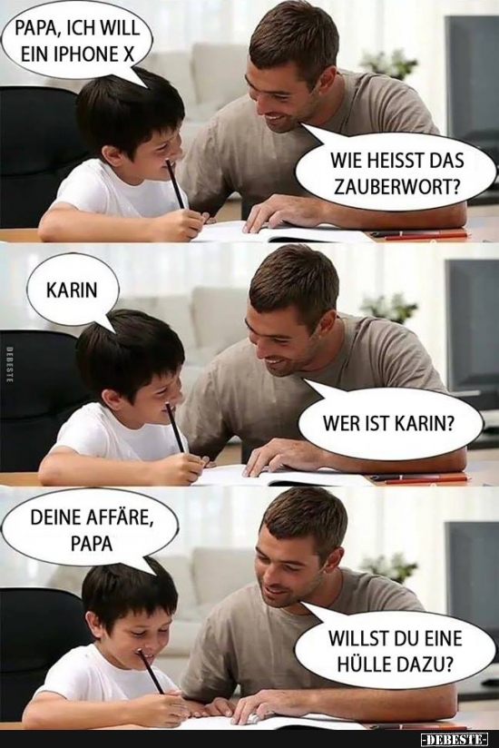 Papa, ich will ein iPhone X.. - Lustige Bilder | DEBESTE.de