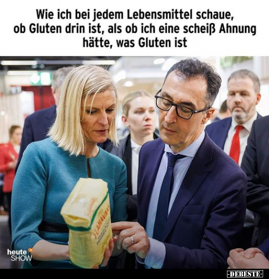 Wie ich bei jedem Lebensmittel schaue, ob Gluten drin ist.. - Lustige Bilder | DEBESTE.de