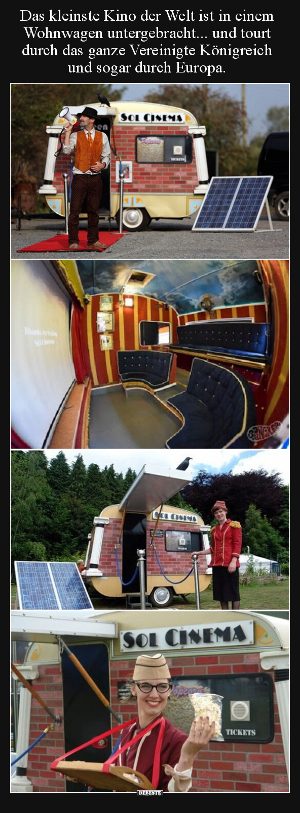 Das kleinste Kino der Welt ist in einem Wohnwagen.. - Lustige Bilder | DEBESTE.de