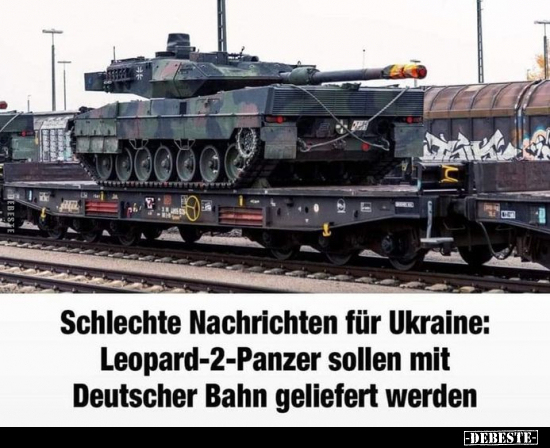 Schlechte Nachrichten für Ukraine: Leopard-2-Panzer sollen.. - Lustige Bilder | DEBESTE.de
