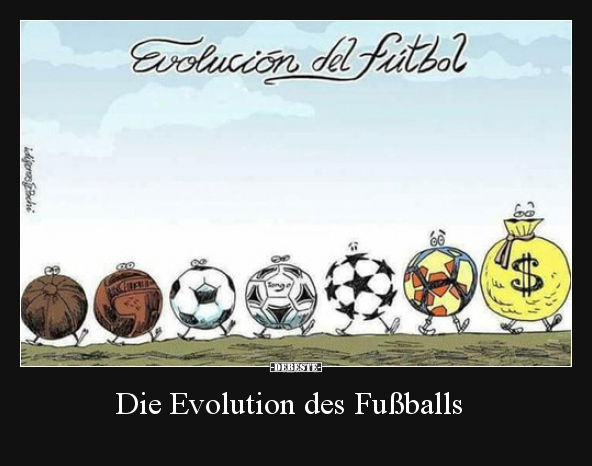 Die Evolution des Fußballs.. - Lustige Bilder | DEBESTE.de