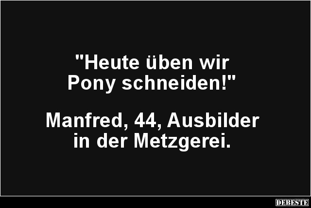 Heute üben wir Pony schneiden! - Lustige Bilder | DEBESTE.de
