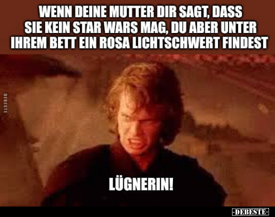 Wenn deine Mutter dir sagt, dass sie kein Star Wars mag.. - Lustige Bilder | DEBESTE.de