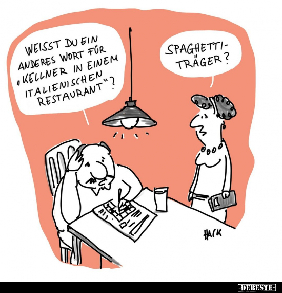 Weisst du ein anderes Wort für "Kellner in einem.." - Lustige Bilder | DEBESTE.de