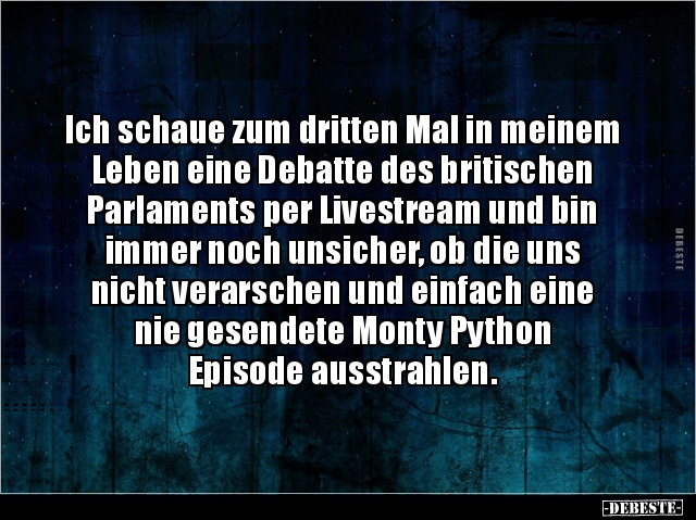 Ich schaue zum dritten Mal in meinem Leben eine Debatte des.. - Lustige Bilder | DEBESTE.de