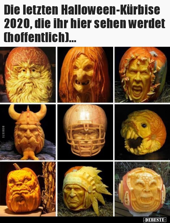 Die letzten Halloween-Kürbise 2020, die ihr hier sehen.. - Lustige Bilder | DEBESTE.de