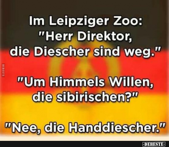 Im Leipziger Zoo: " Herr Direktor, die Diescher sind weg." - Lustige Bilder | DEBESTE.de