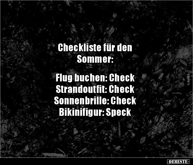 Checkliste für den Sommer: Flug buchen.. - Lustige Bilder | DEBESTE.de
