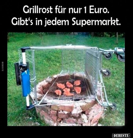 Grillrost für nur 1 Euro. Gibt's in jedem Supermarkt... - Lustige Bilder | DEBESTE.de