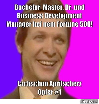 Bachelor Master, Dr und Business Development - Lustige Bilder | DEBESTE.de