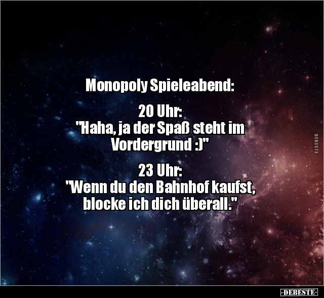 Monopoly Spieleabend: 20 Uhr: "Haha, ja der Spaß steht.." - Lustige Bilder | DEBESTE.de