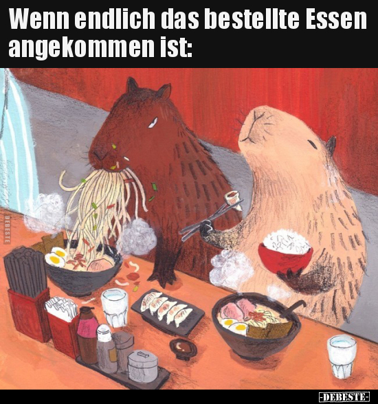 Wenn endlich das bestellte Essen angekommen ist.. - Lustige Bilder | DEBESTE.de
