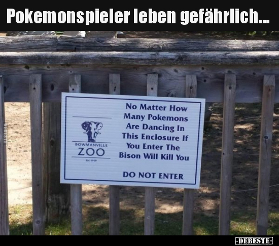Pokemonspieler leben gefährlich... - Lustige Bilder | DEBESTE.de