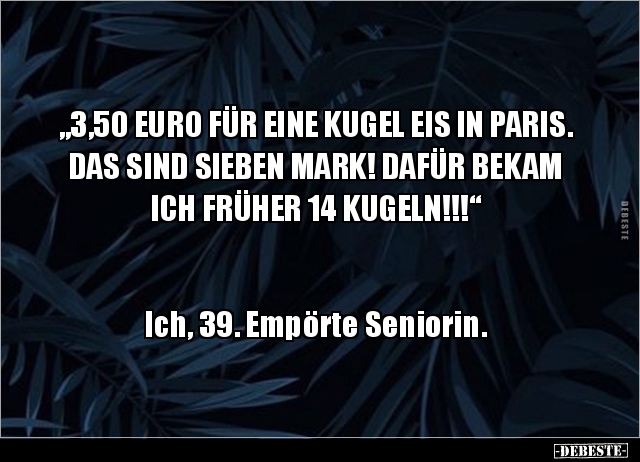 „3,50 EURO FÜR EINE KUGEL EIS IN PARIS. DAS SIND SIEBEN.. - Lustige Bilder | DEBESTE.de