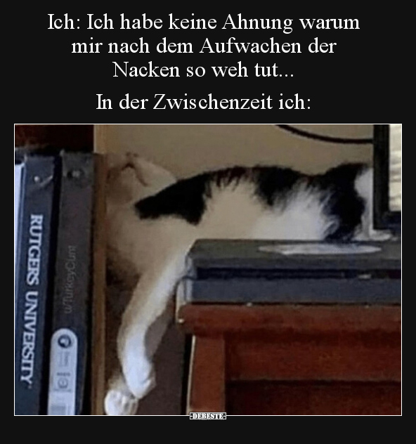 Ich: Ich habe keine Ahnung warum mir nach dem Aufwachen.. - Lustige Bilder | DEBESTE.de