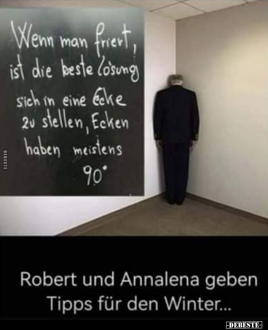 Robert und Annalena geben Tipps für den Winter... - Lustige Bilder | DEBESTE.de